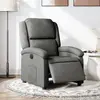 vidaXL Fauteuil inclinable électrique Gris foncé Tissu