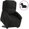 vidaXL Fauteuil inclinable électrique noir tissu