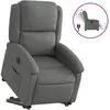 vidaXL Fauteuil inclinable Gris foncé Tissu