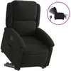 vidaXL Fauteuil inclinable noir tissu