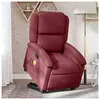 vidaXL Fauteuil inclinable rouge bordeaux tissu