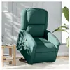 vidaXL Fauteuil inclinable vert foncé tissu