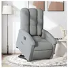 vidaXL Fauteuil inclinable électrique gris clair tissu