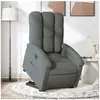 vidaXL Fauteuil inclinable électrique gris foncé tissu