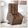 vidaXL Fauteuil inclinable électrique marron tissu