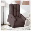 vidaXL Fauteuil inclinable électrique marron foncé tissu