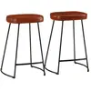 vidaXL Tabourets de bar lot de 2 marron foncé 41x29x62 cm