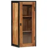 vidaXL Armoire de salle de bain murale bois massif d'acacia et fer