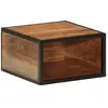 vidaXL Table de chevet murale 35x35x20 cm bois massif d'acacia