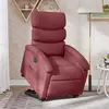 vidaXL Fauteuil inclinable électrique rouge bordeaux tissu