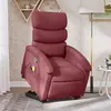 vidaXL Fauteuil inclinable de massage Rouge bordeaux Tissu