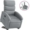 vidaXL Fauteuil inclinable Gris clair Tissu