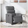 vidaXL Fauteuil inclinable électrique Gris foncé Tissu