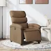 Non communiqué vidaXL Fauteuil inclinable électrique Marron Tissu
