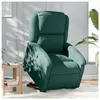 vidaXL Fauteuil inclinable Vert foncé Velours