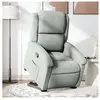 vidaXL Fauteuil inclinable Gris clair Velours