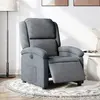 vidaXL Fauteuil inclinable électrique Gris foncé Velours