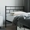 vidaXL Tête de lit métal noir 75 cm