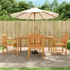 vidaXL Ensemble à manger de jardin 5 pcs Bois d'acacia solide