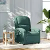 vidaXL Fauteuil inclinable vert foncé velours