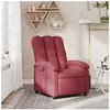 vidaXL Fauteuil inclinable Rouge bordeaux Tissu