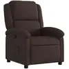vidaXL Fauteuil inclinable Marron foncé Tissu