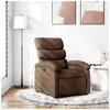 Non communiqué vidaXL Fauteuil inclinable Marron Tissu