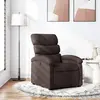 vidaXL Fauteuil inclinable Marron foncé Tissu