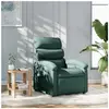 vidaXL Fauteuil inclinable Vert foncé Tissu
