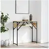 vidaXL Table console avec étagère chêne sonoma 75x30x75 cm