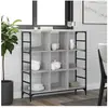vidaXL Buffet sonoma gris 102x32x103,5 cm bois d'ingénierie