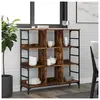 vidaXL Buffet chêne fumé 102x32x103,5 cm bois d'ingénierie