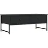 vidaXL Table basse noir 101x49x39,5 cm bois d'ingénierie