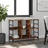 vidaXL Buffet chêne fumé 102x32x73,5 cm bois d'ingénierie