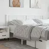 vidaXL Tête de lit métal blanc 180 cm