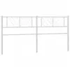 vidaXL Tête de lit métal blanc 193 cm