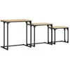 vidaXL Tables basses gigognes 3 pcs chêne sonoma bois d'ingénierie