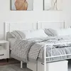 vidaXL Tête de lit métal blanc 193 cm