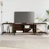 vidaXL Meuble TV chêne marron 203x37x50 cm bois d'ingénierie