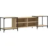 vidaXL Meuble TV chêne sonoma 203x37x50 cm bois d'ingénierie