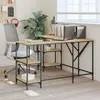 vidaXL Bureau chêne sonoma 139x139x75 cm bois d'ingénierie