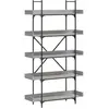 vidaXL Bibliothèque 5 niveaux sonoma gris 100x33x180,5 cm