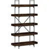 vidaXL Bibliothèque 5 niveaux chêne fumé 100x33x180,5 cm