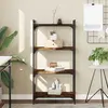 vidaXL Bibliothèque 4 niveaux chêne fumé 60x30x120cm bois d'ingénierie