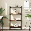 vidaXL Bibliothèque 4 niveaux chêne marron 60x30x120cm bois ingénierie