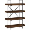 vidaXL Bibliothèque 4 niveaux chêne marron 100x33x145,5 cm