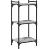 vidaXL Bibliothèque 3 niveaux sonoma gris 40x30x86cm bois d'ingénierie