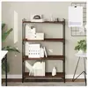 vidaXL Bibliothèque 4 niveaux chêne marron 80x30x120cm bois ingénierie