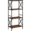 vidaXL Bibliothèque 4 niveaux chêne brun 59x35x132cm bois d'ingénierie