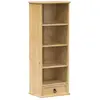 vidaXL Armoire à CD Corona 40x30x110 cm bois de pin massif